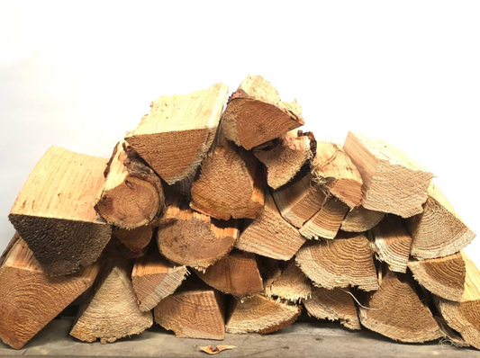 Ready-to-burn softwood firewood